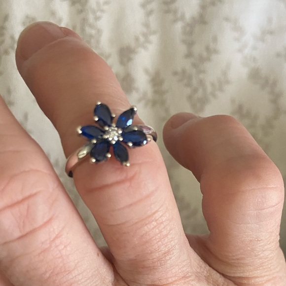 Pandora Sparkling Blue Herbarium Cluster Jewellery Set - Picture 7 of 15